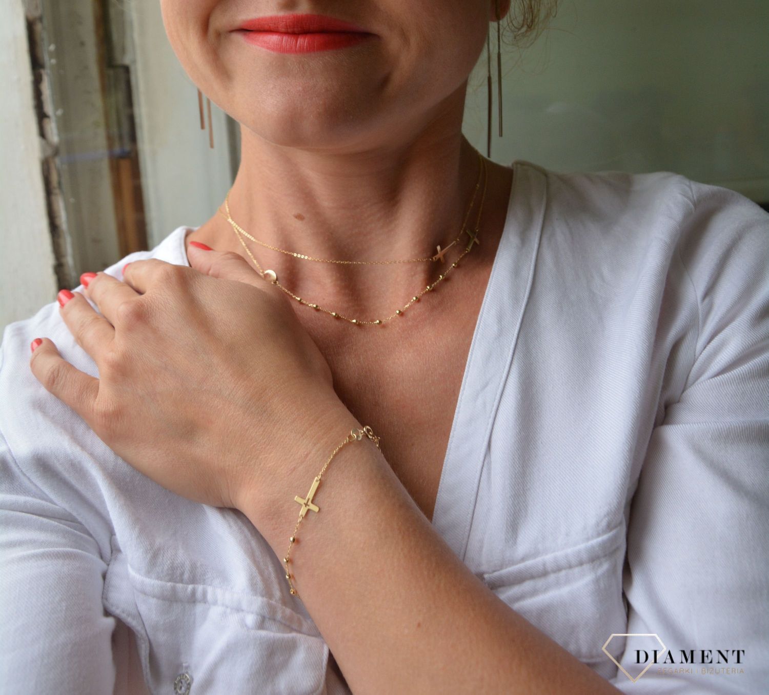 Złoty naszyjnik celebrytka 333 krzyżyk NA 526A 333 ✅ Złote Naszyjniki Damskie w Sklepie z Biżuterią zegarki-diament.pl ✅ (2).jpg